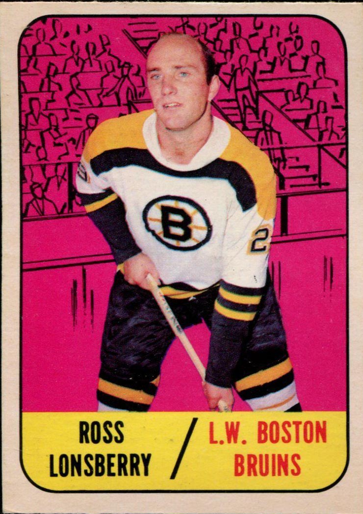 Ross Lonsberry: 1967-68 Topps 35 - Hockey Card Collection