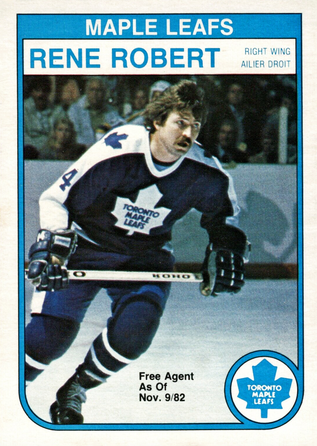 Rene Robert: 1982-83 O-Pee-Chee 330 - Hockey Card Collection